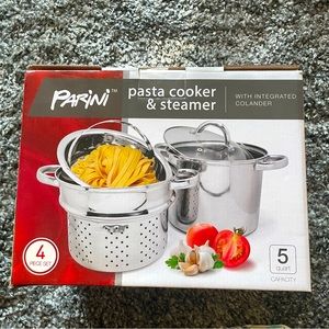 Pasta cooker 5 Quart 4 piece set - New - Never Used!
